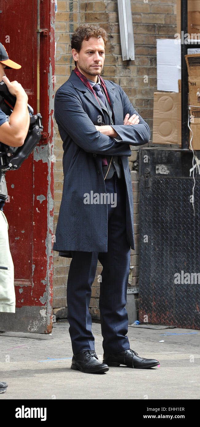 On The Set Of The Abc Show Forever Featuring Ioan Gruffudd Where New York City New York United States When 09 Sep 2014 Stock Photo Alamy