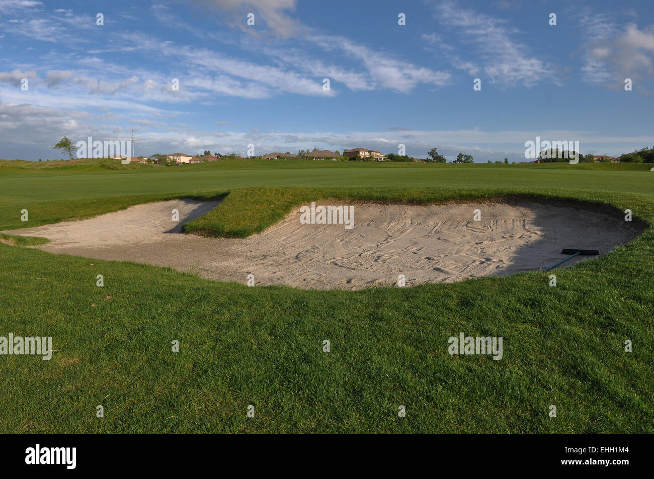 Golf course california sand trap hi res stock photography and