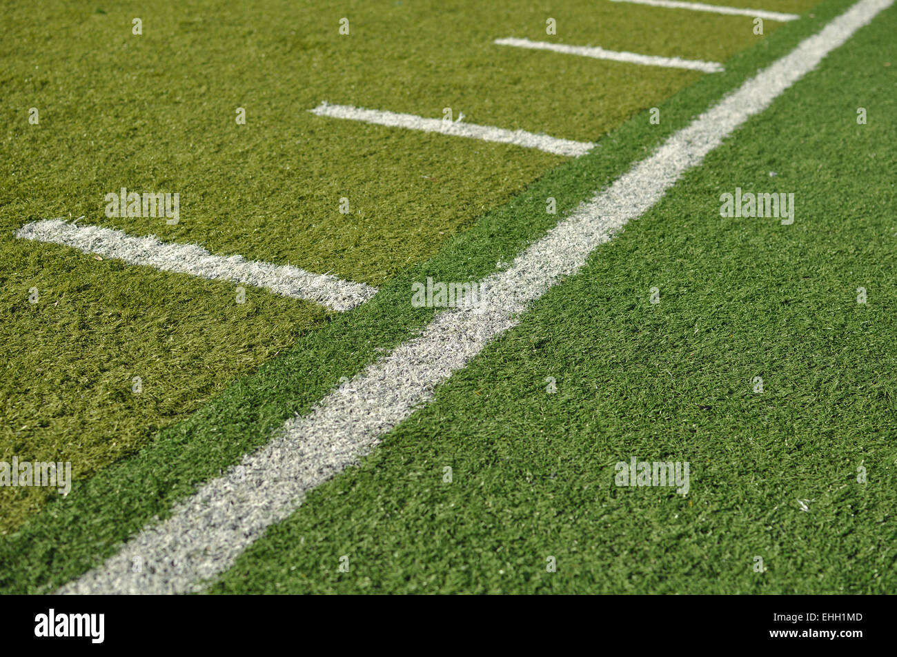 Side Line of a Football Field Stock Photo Alamy
