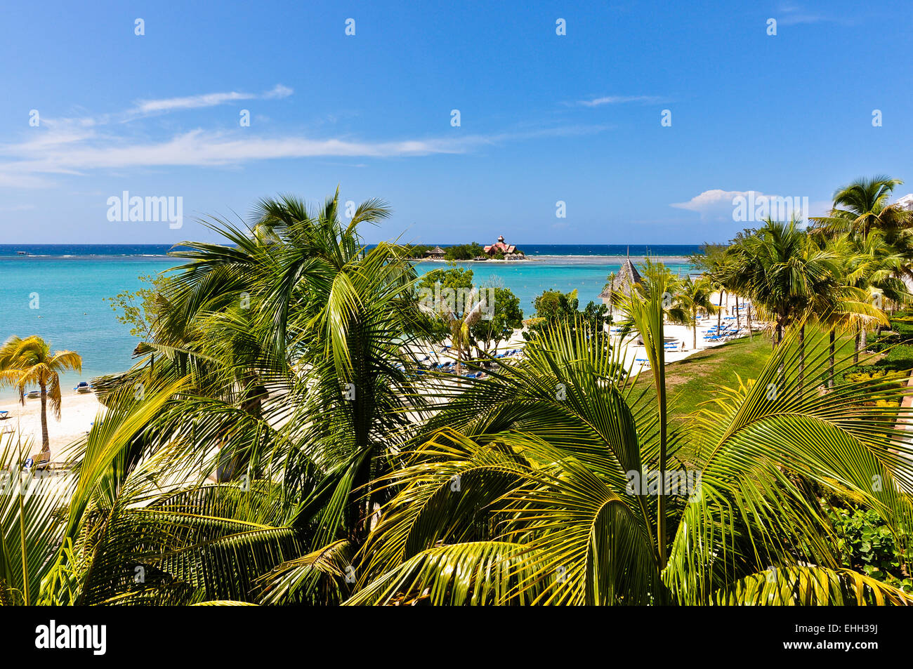 Beautiful caribbean beach Stock Photo
