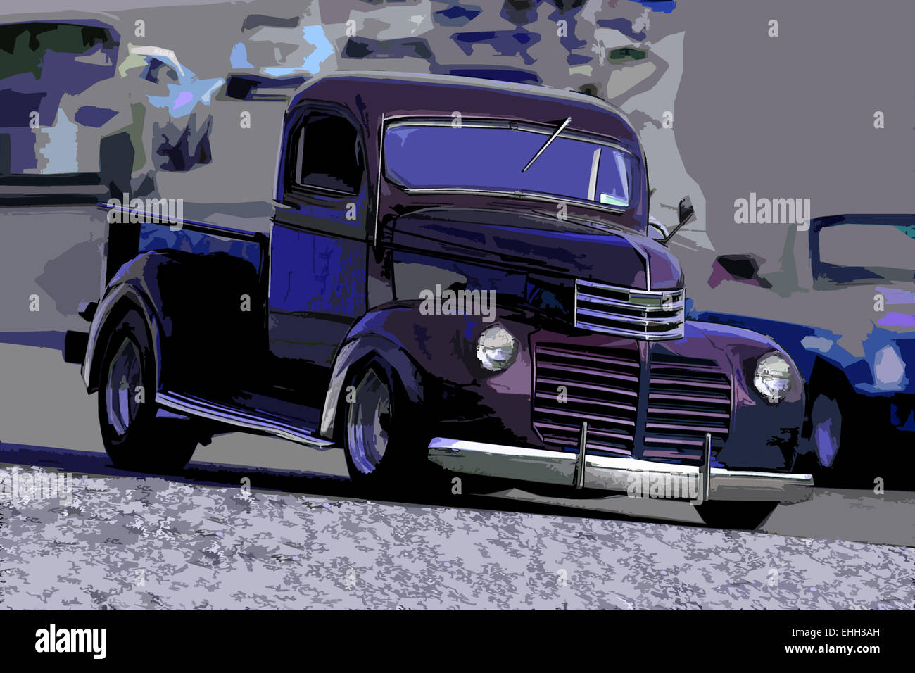 Muscle Car Truck Stock Photo Alamy