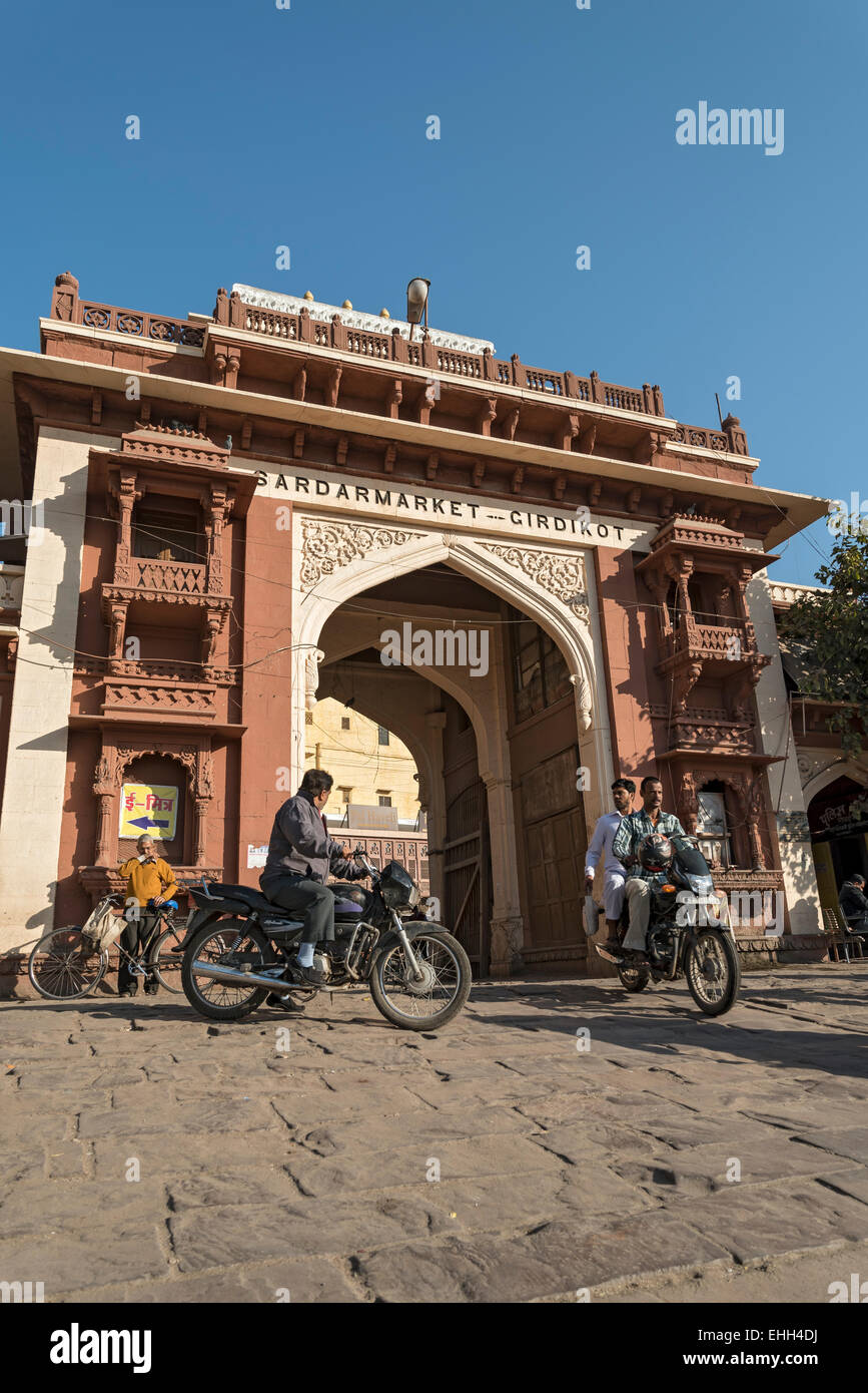 Sadar Market Gate, Jodhpur, Rajasthan, India Stock Photo