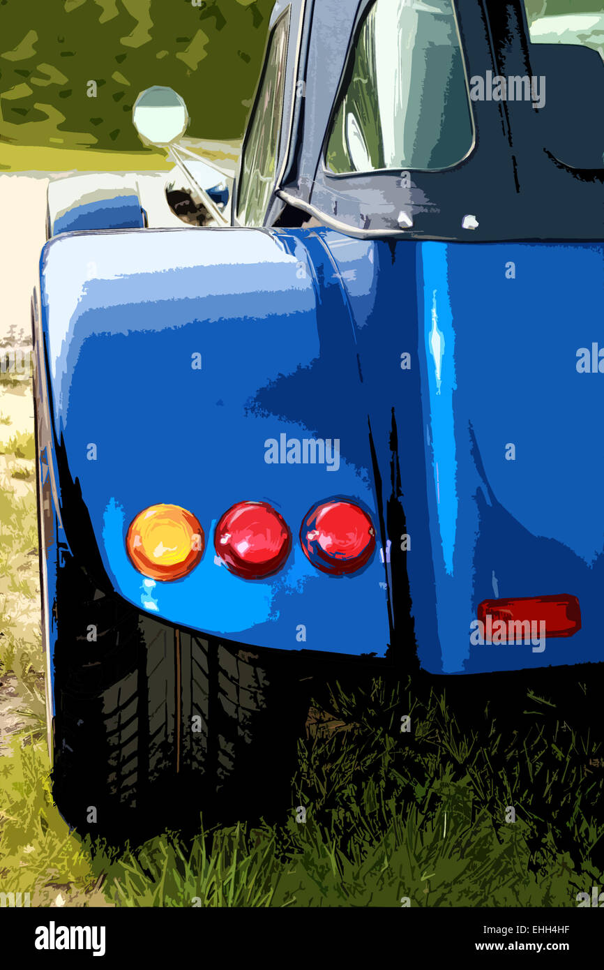 round tail lights Stock Photo Alamy