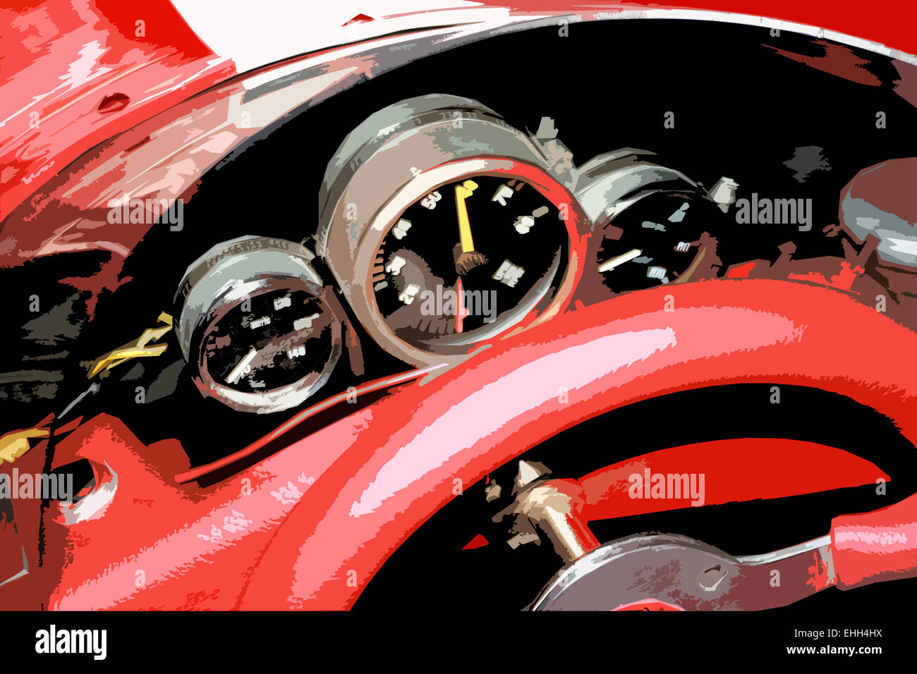 race cockpit Stock Photo