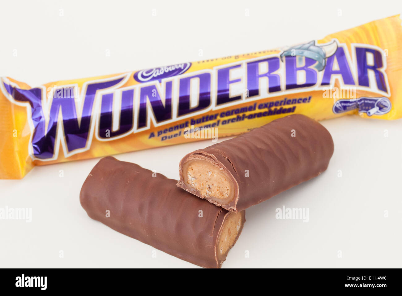 A Cadbury Wunderbar chocolate bar, which is sold in Canada and Germany. Stock Photo