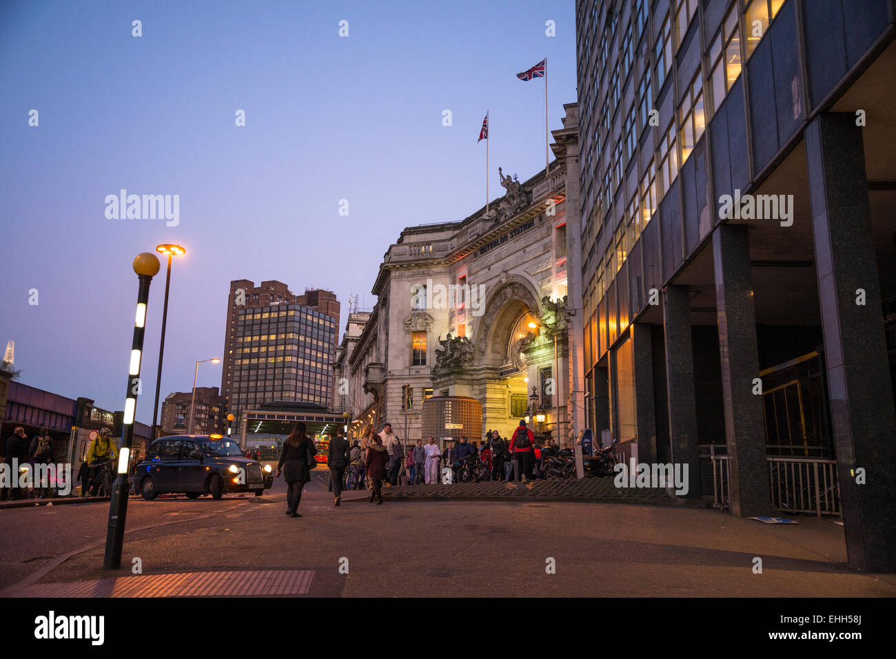 Entrance to Waterloo Station, London, England, Uk Stock Photo - Alamy