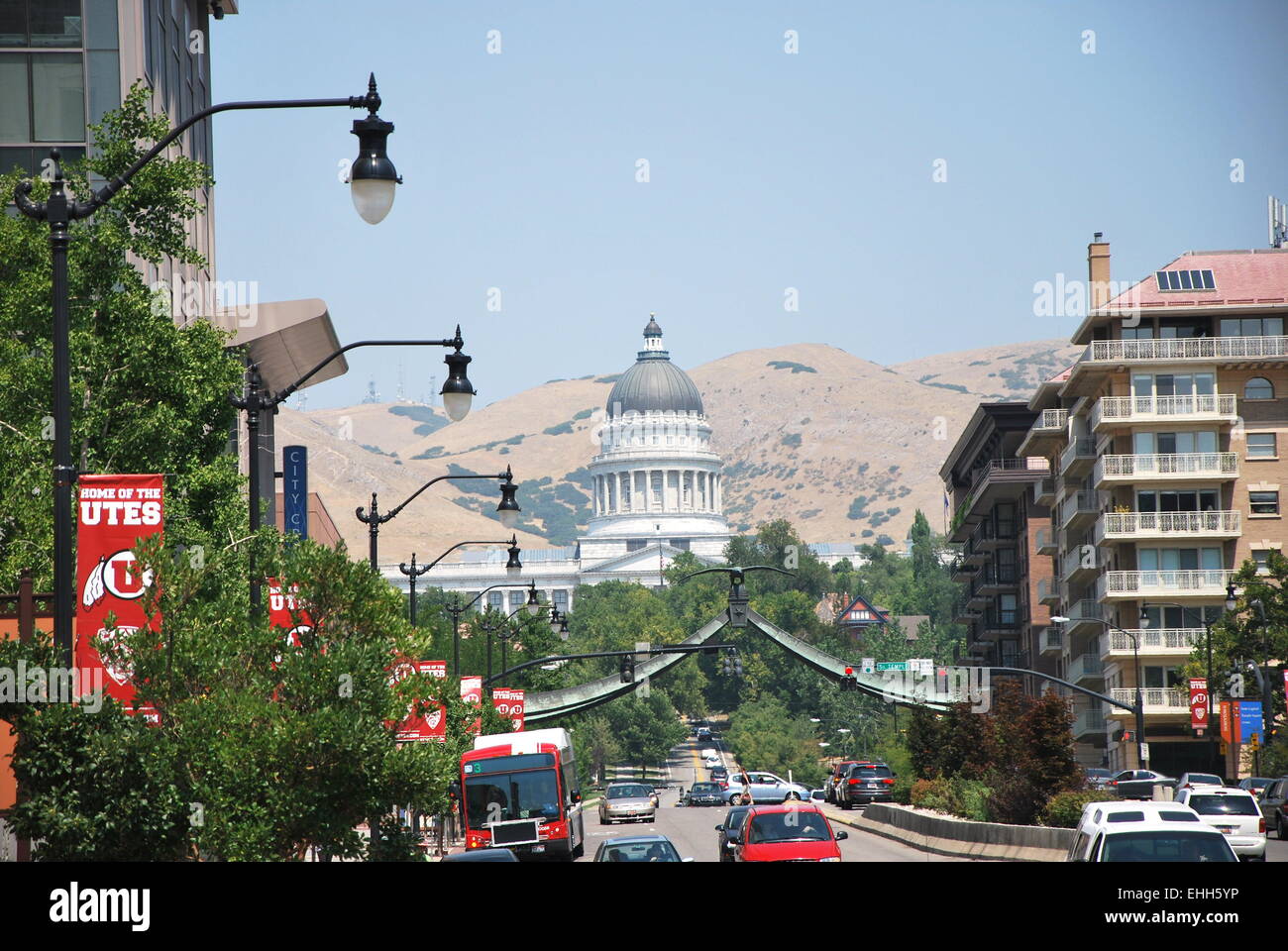 Gateway to Salt Lake City Stock Photo