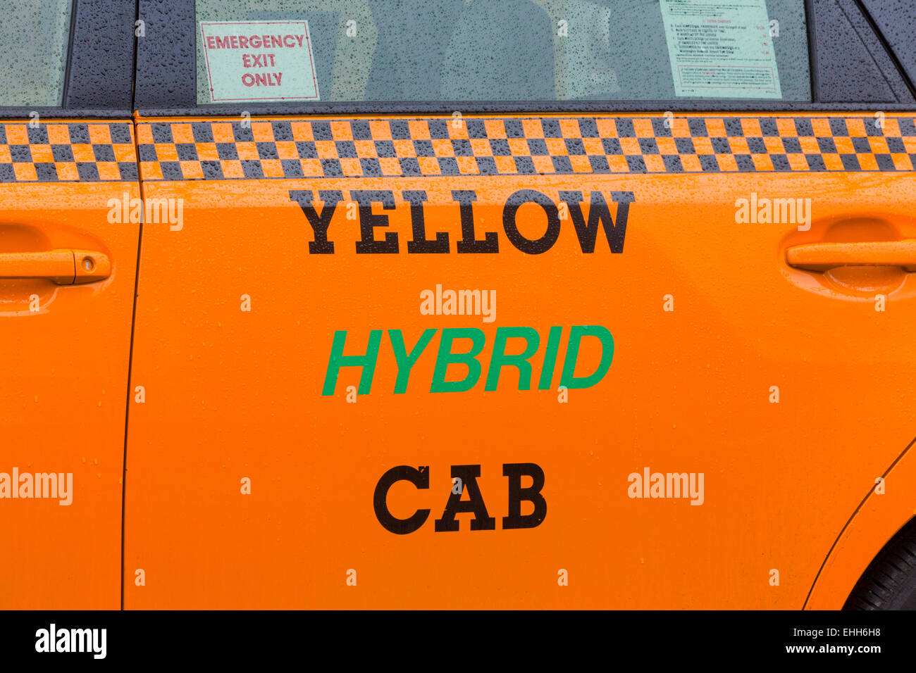 Hybrid taxi cab - USA Stock Photo