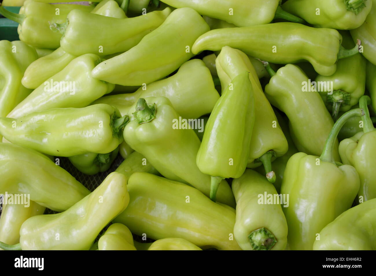Green peppers Stock Photo