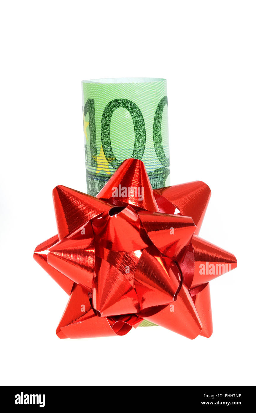 Euro Geld Weihnachten Geschenk Stock Photos Euro Geld