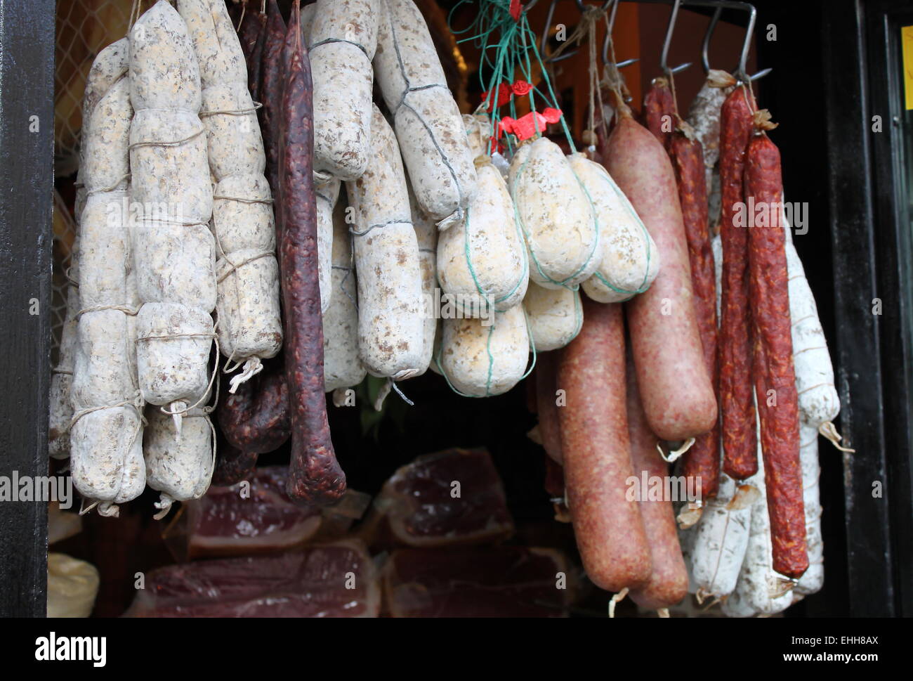 Italian salami Stock Photo Alamy
