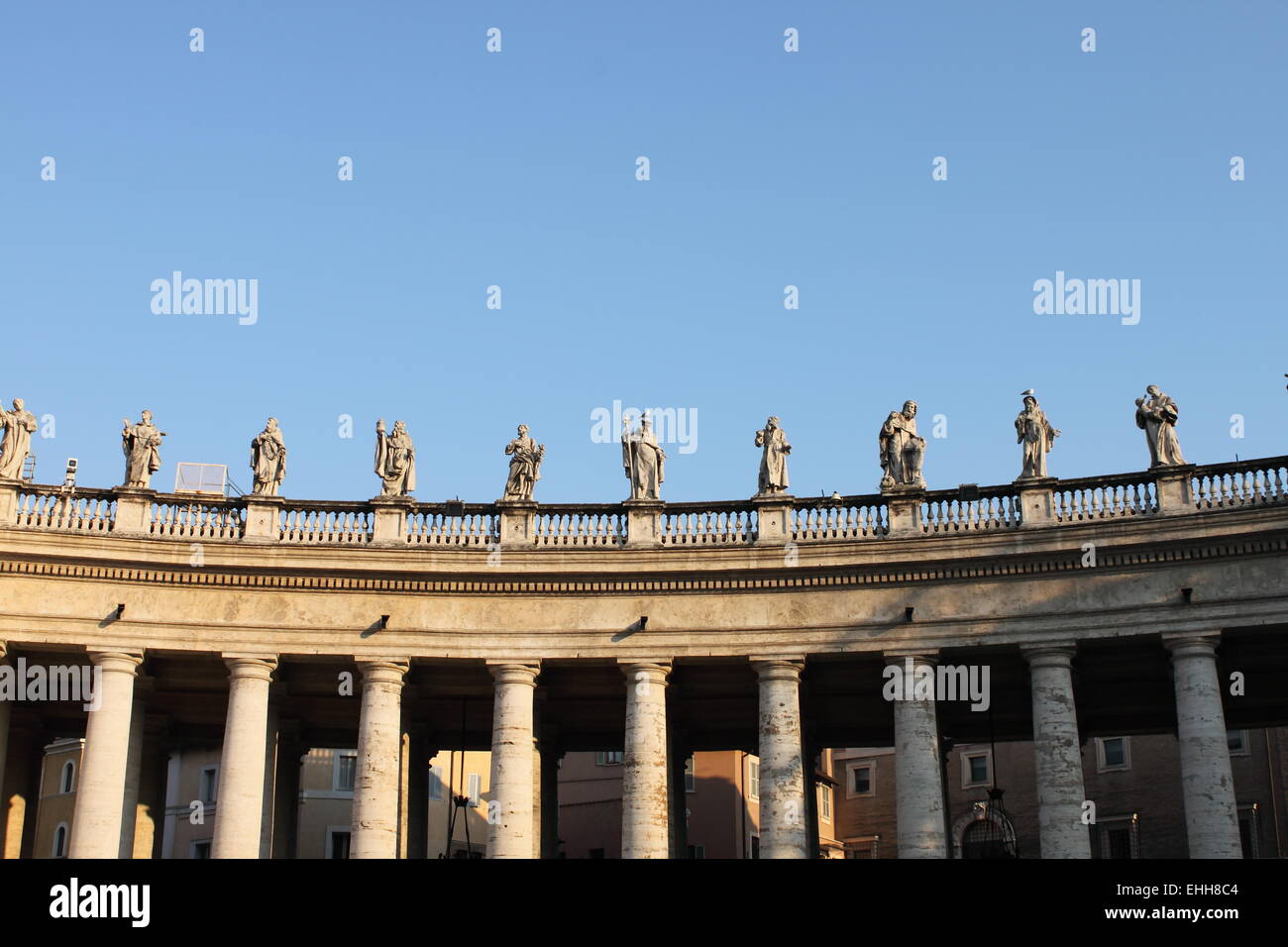 Statues in Saint Peter Basilica Stock Photo