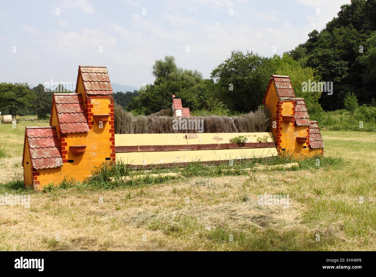 Equitation obstacle Stock Photo