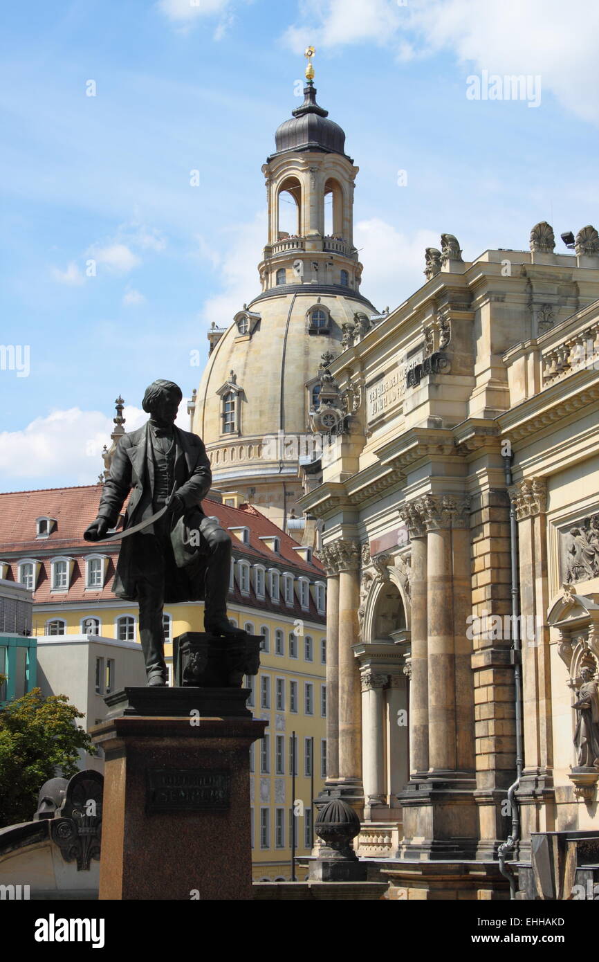 Urban scenic in Dresden Stock Photo