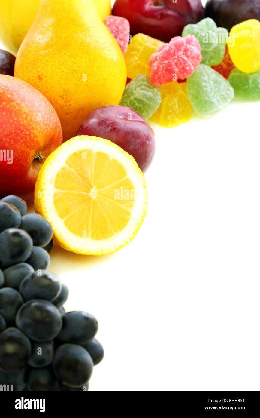 Summer fruits and marmalade Stock Photo Alamy