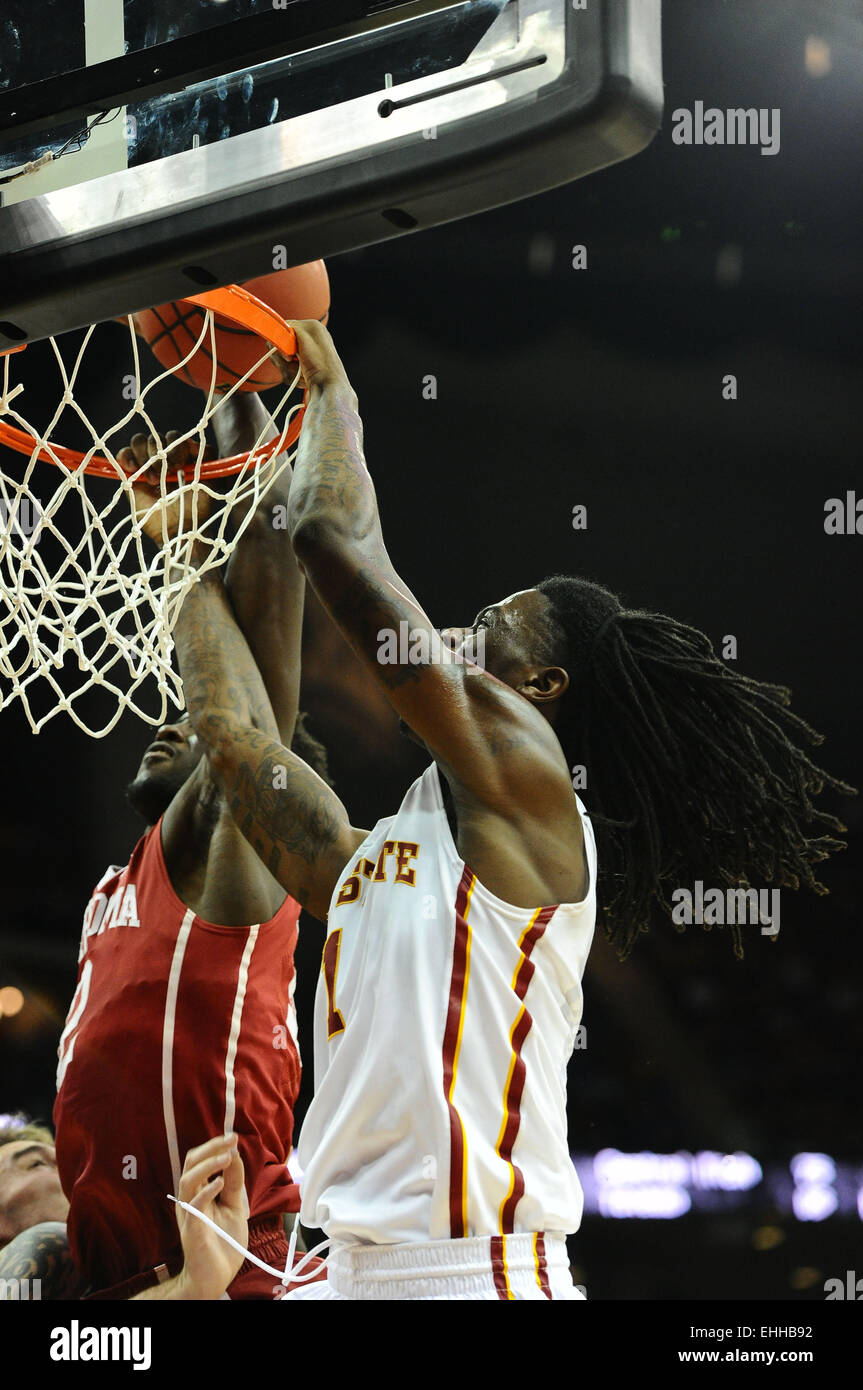 Kansas City, Missouri, USA. 13th Mar, 2015. Iowa State Cyclones forward ...