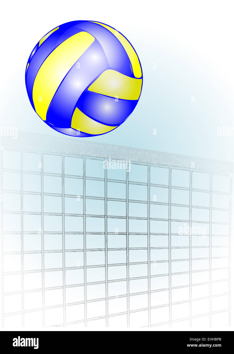 volleyball over the net Stock Photo Alamy