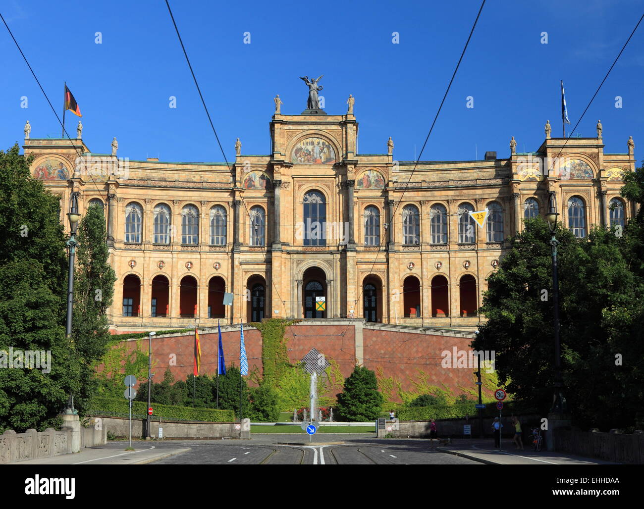 Maximilianeum - Bavarian Parliament Stock Photo