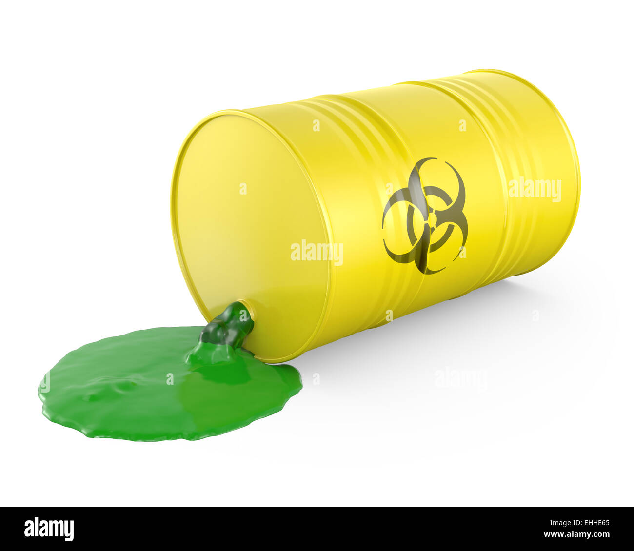 Toxic waste spilling from barrel Stock Photo Alamy