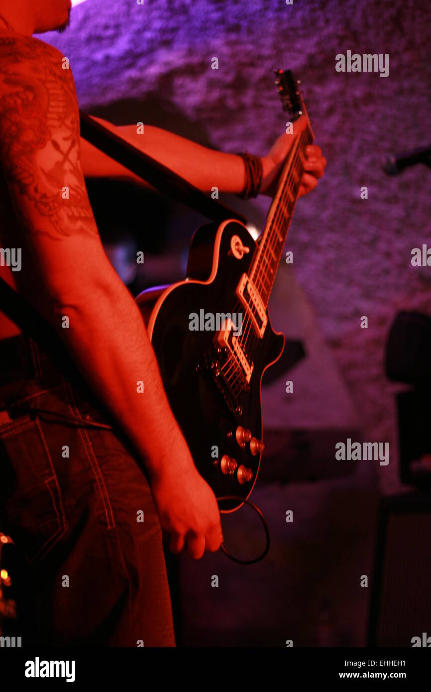 Rock guitar Stock Photo