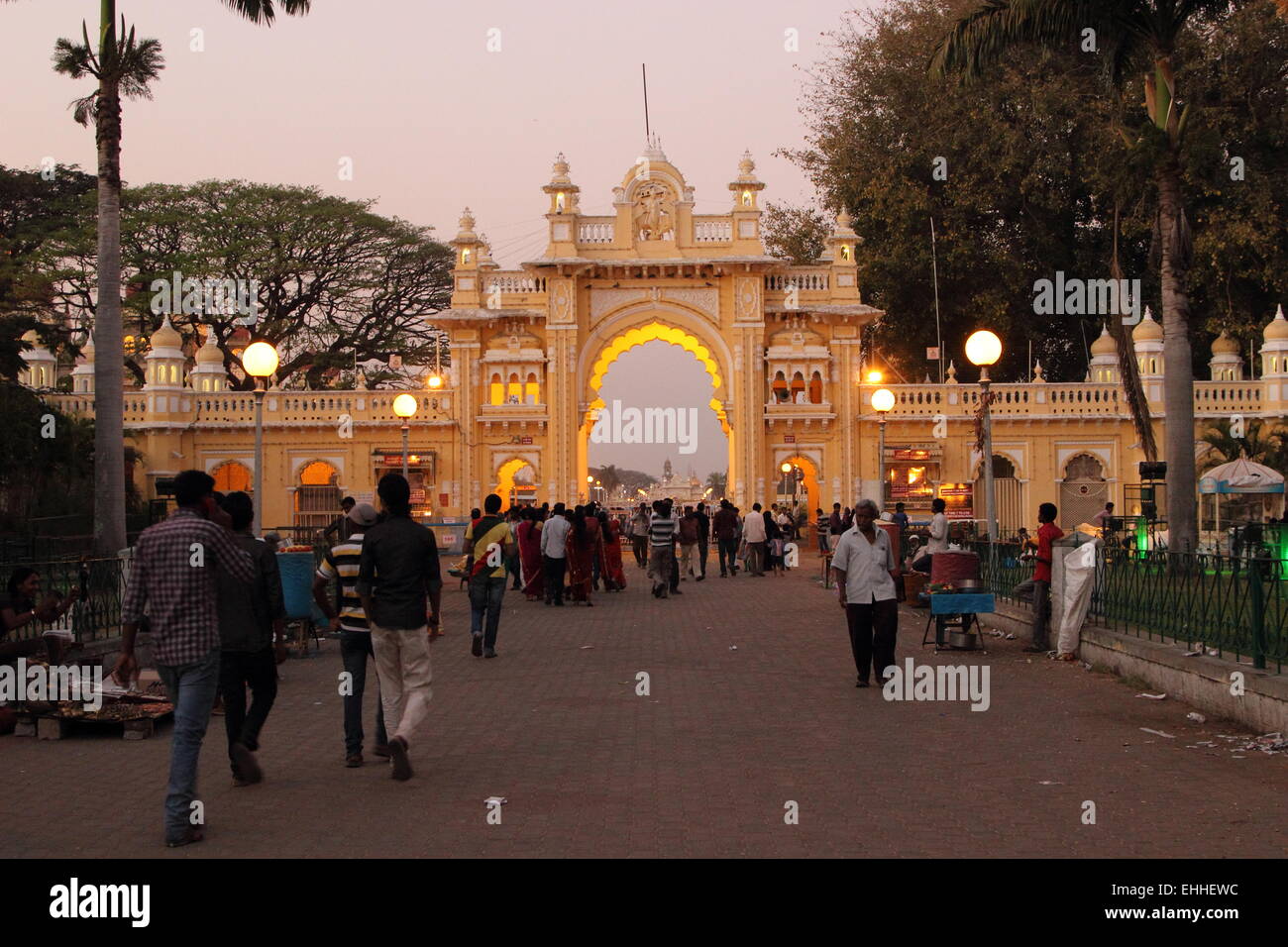 Mysore Palace, Historic Heritage, Mysore Karnataka state in South West India, India Stock Photo