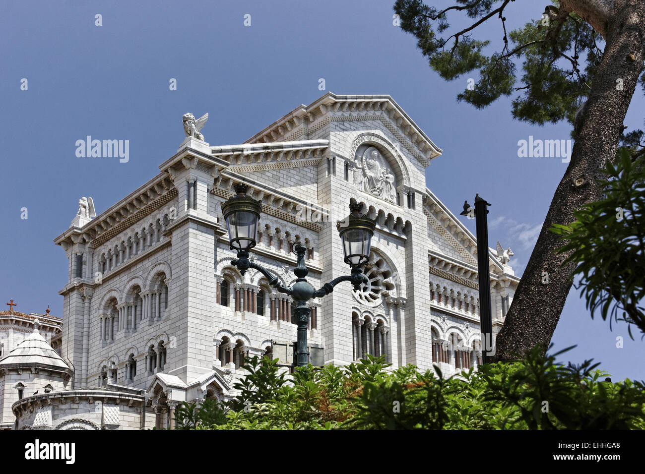 Monaco Cathedral, Saint Nicholas Cathedral Stock Photo