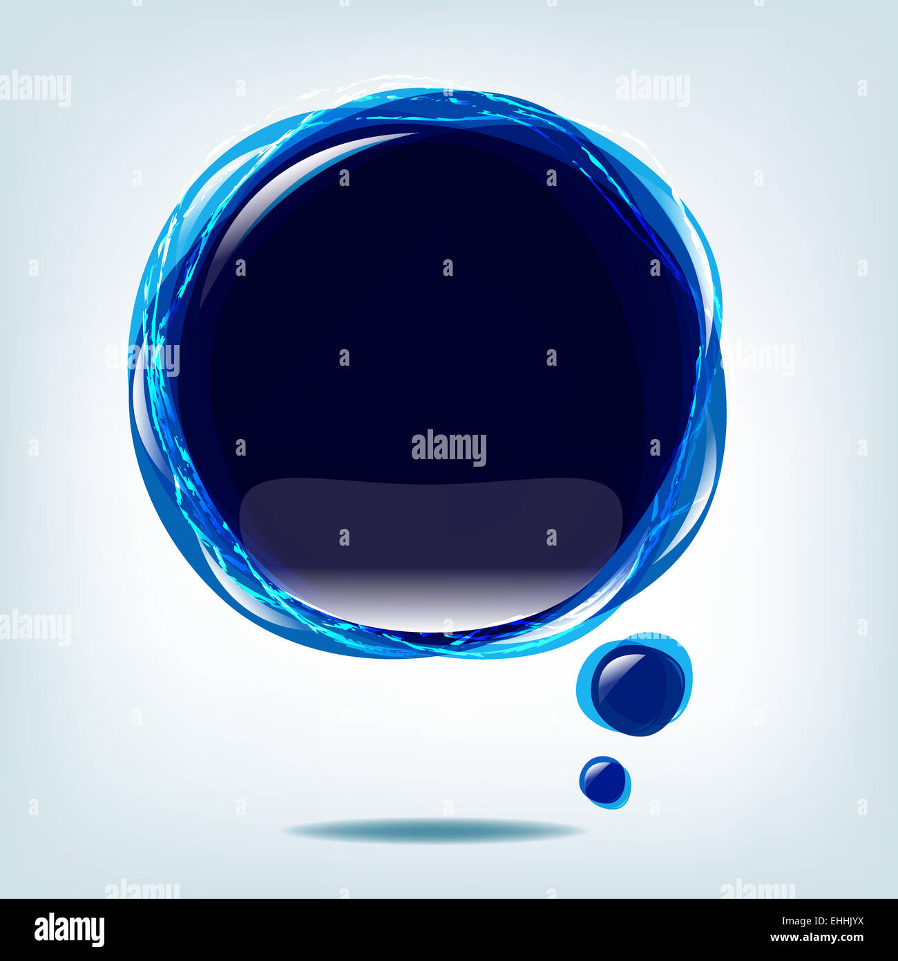 Glossy Cloud Bubble Speech Stock Photo - Alamy
