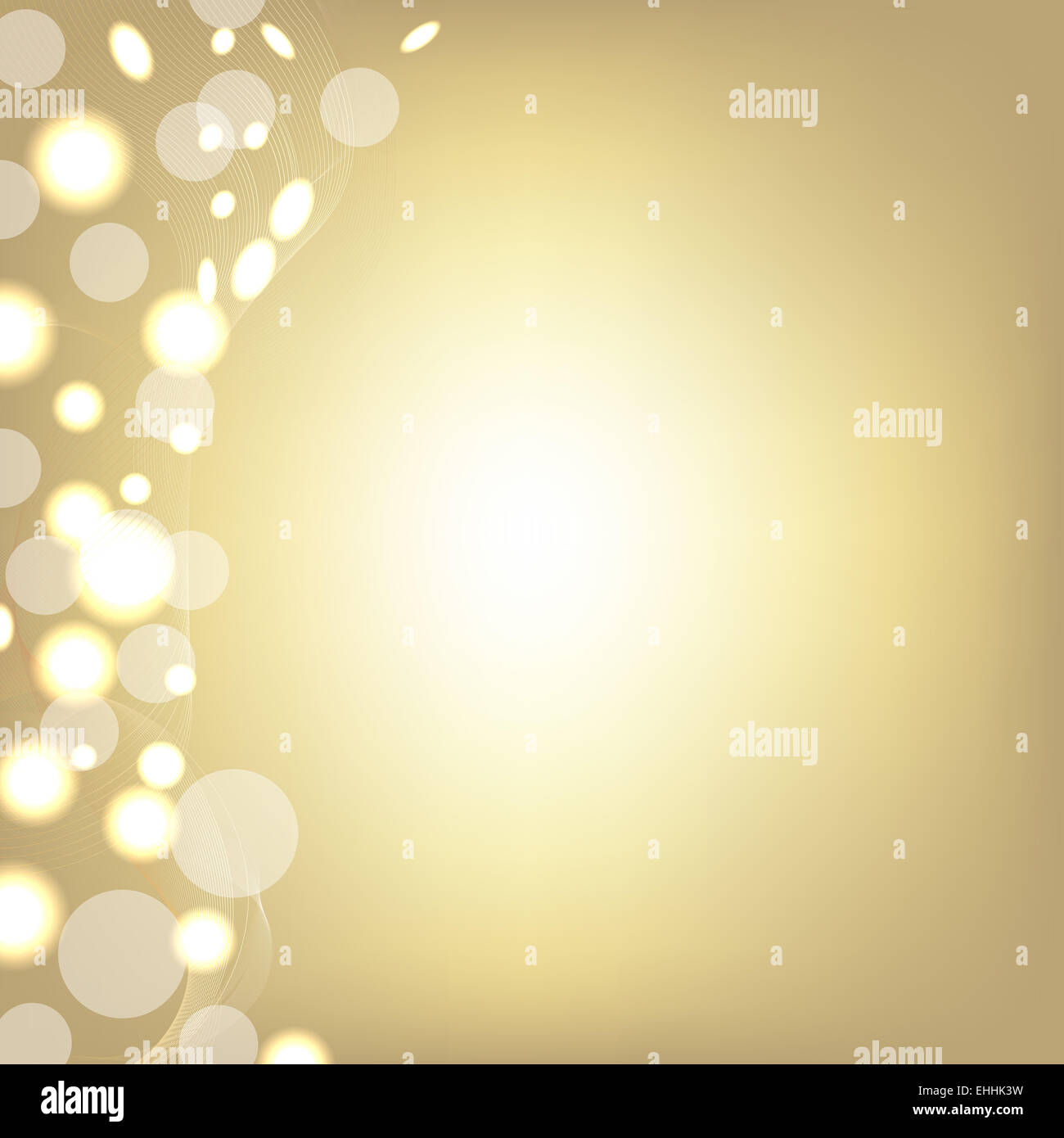 Golden Background With Bokeh Stock Photo - Alamy