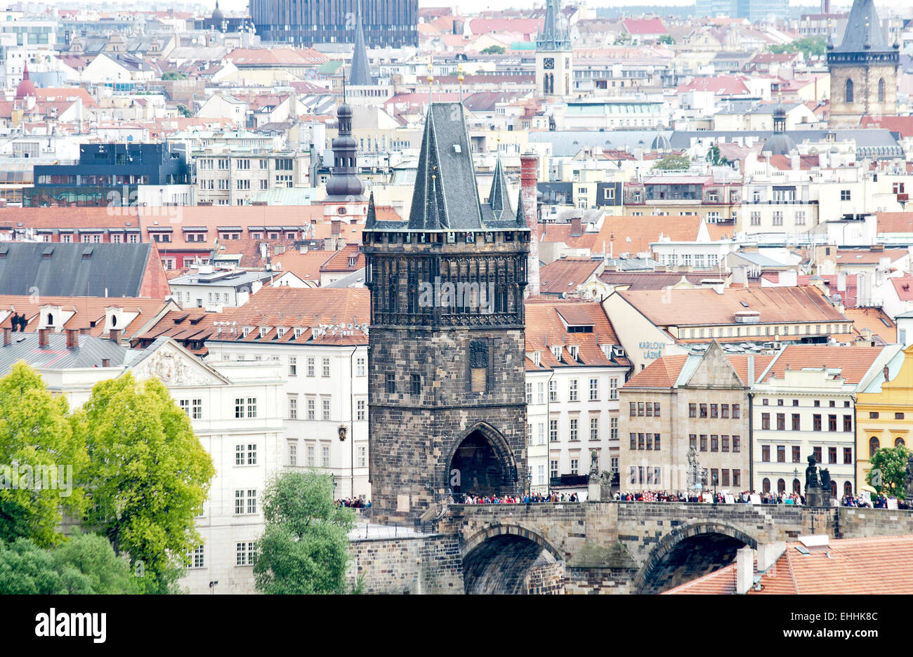 Old Town Bridge Tower Prague Stock Photo