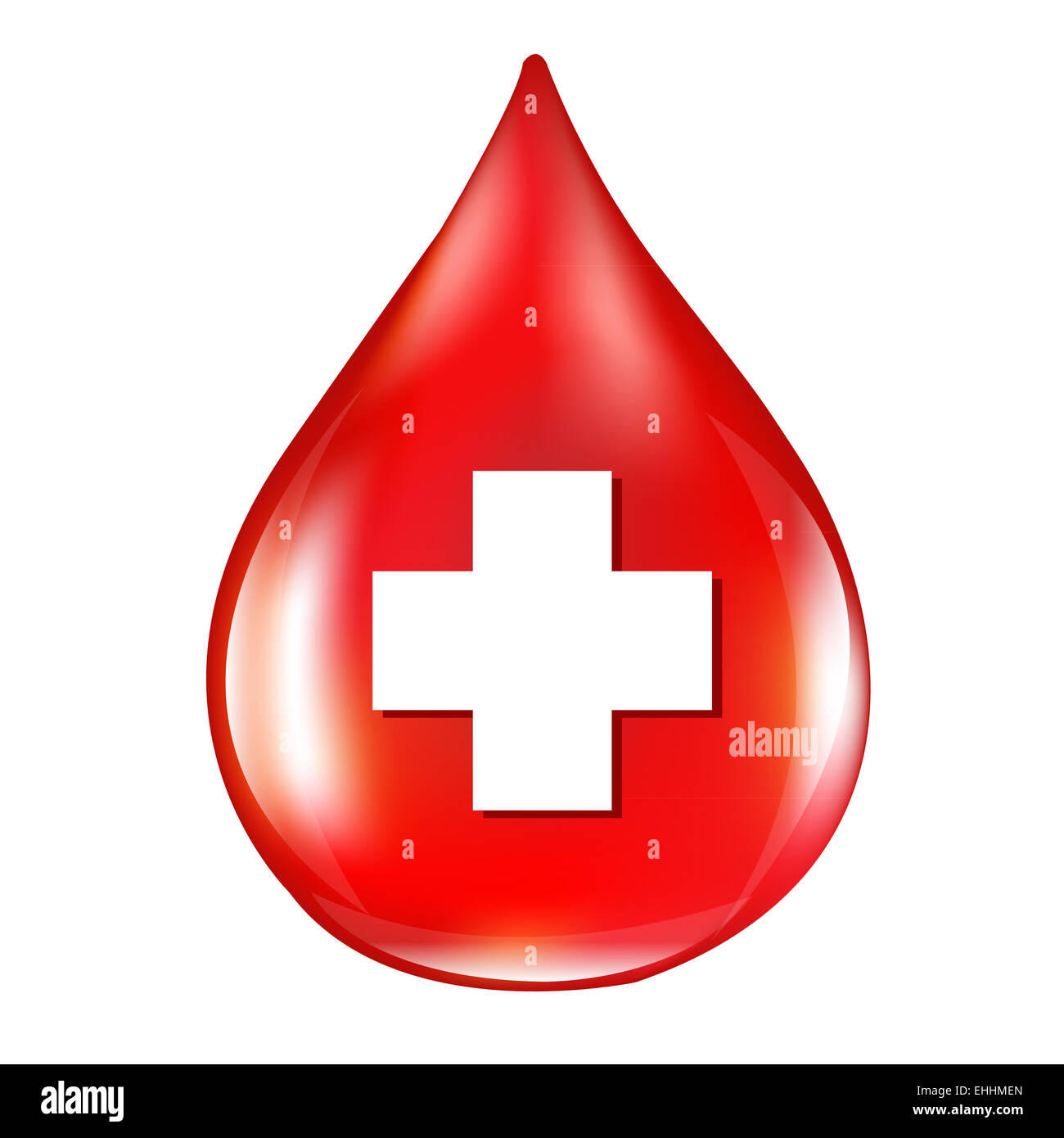 Red Blood Drop Stock Photo
