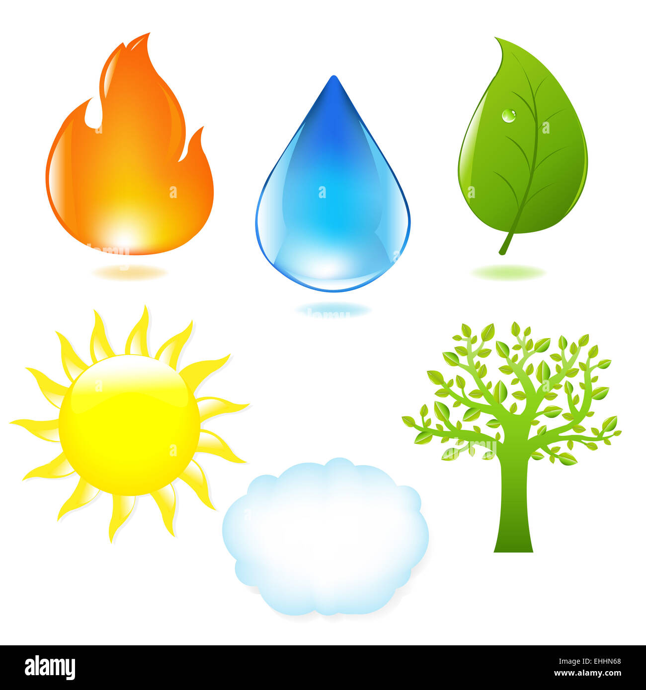 Nature symbol pack hi-res stock photography and images - Alamy