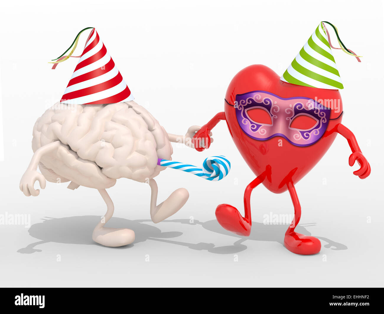 Heart brain arms legs brain hi-res stock photography and images - Alamy