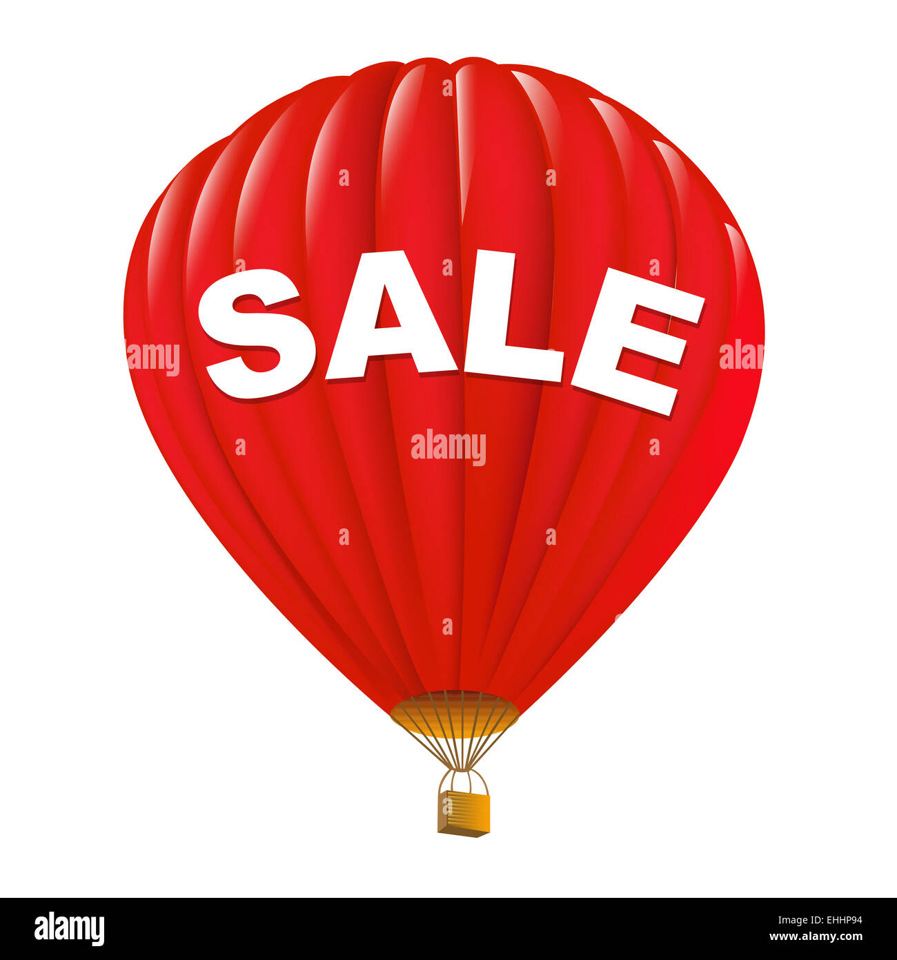 Red Sale Hot Air Balloons Stock Photo Alamy