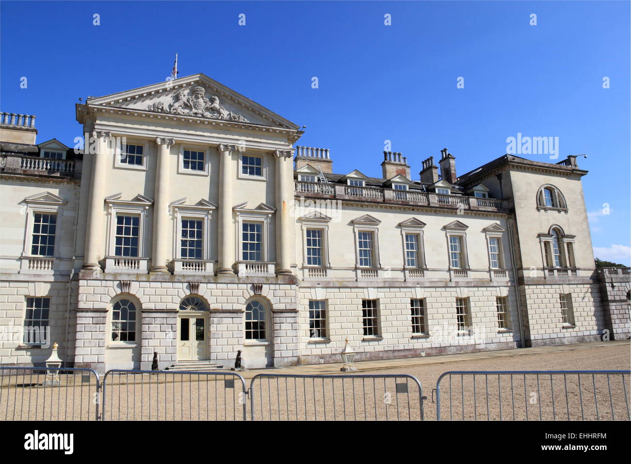 West facade, Woburn Abbey, Bedfordshire, England, Great Britain, United Kingdom, UK, Europe. Stock Photo