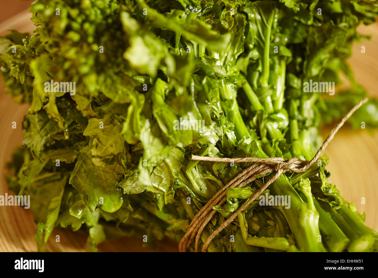 fresh raw broccoli rape Stock Photo - Alamy