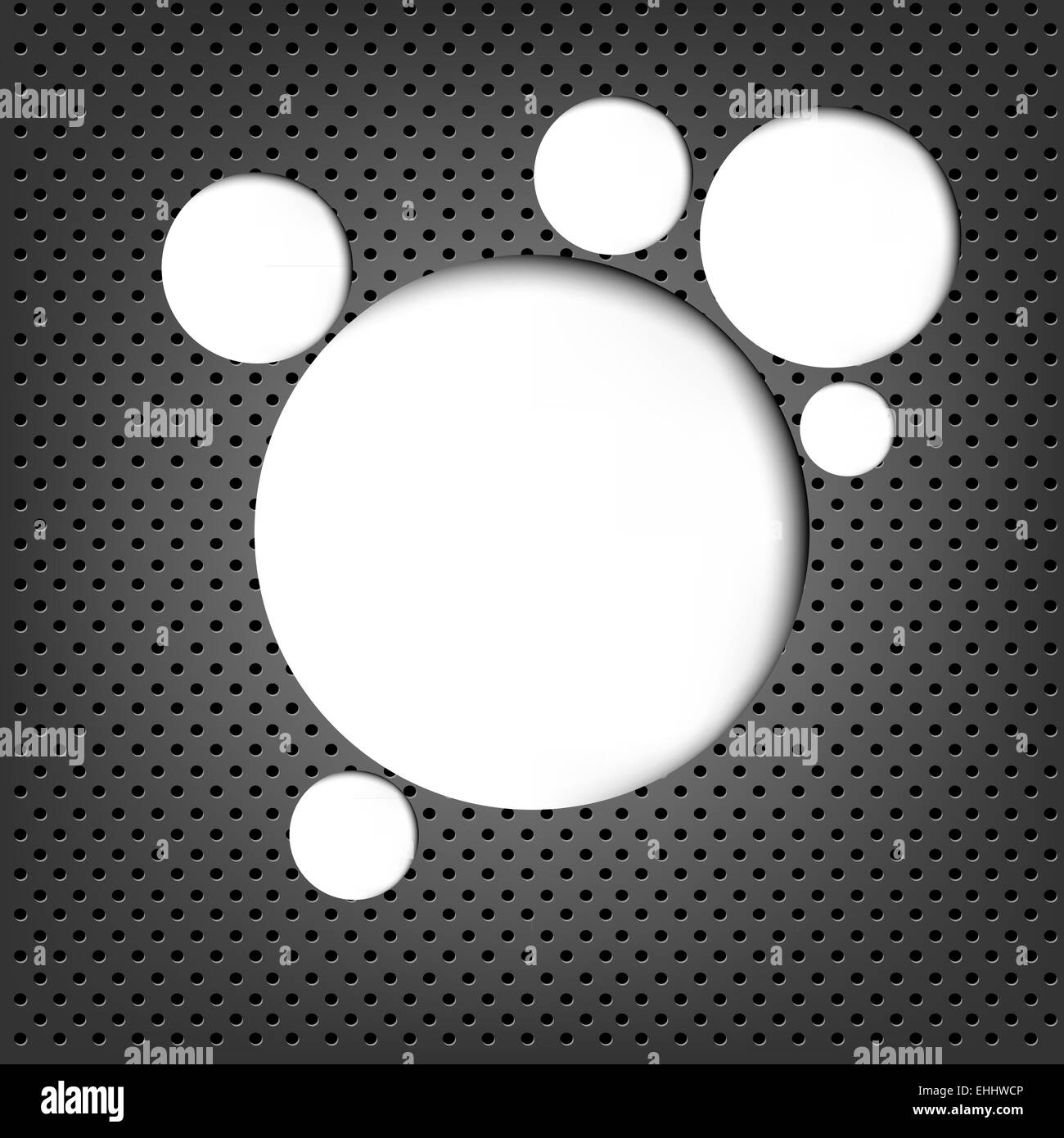 Grey Metal Background With Web Speech Bubble Stock Photo - Alamy