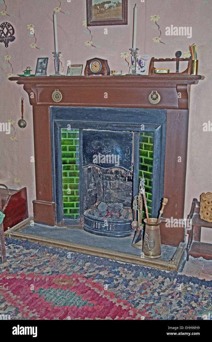 Old Style Open Fireplace Stock Photo 79683893 Alamy