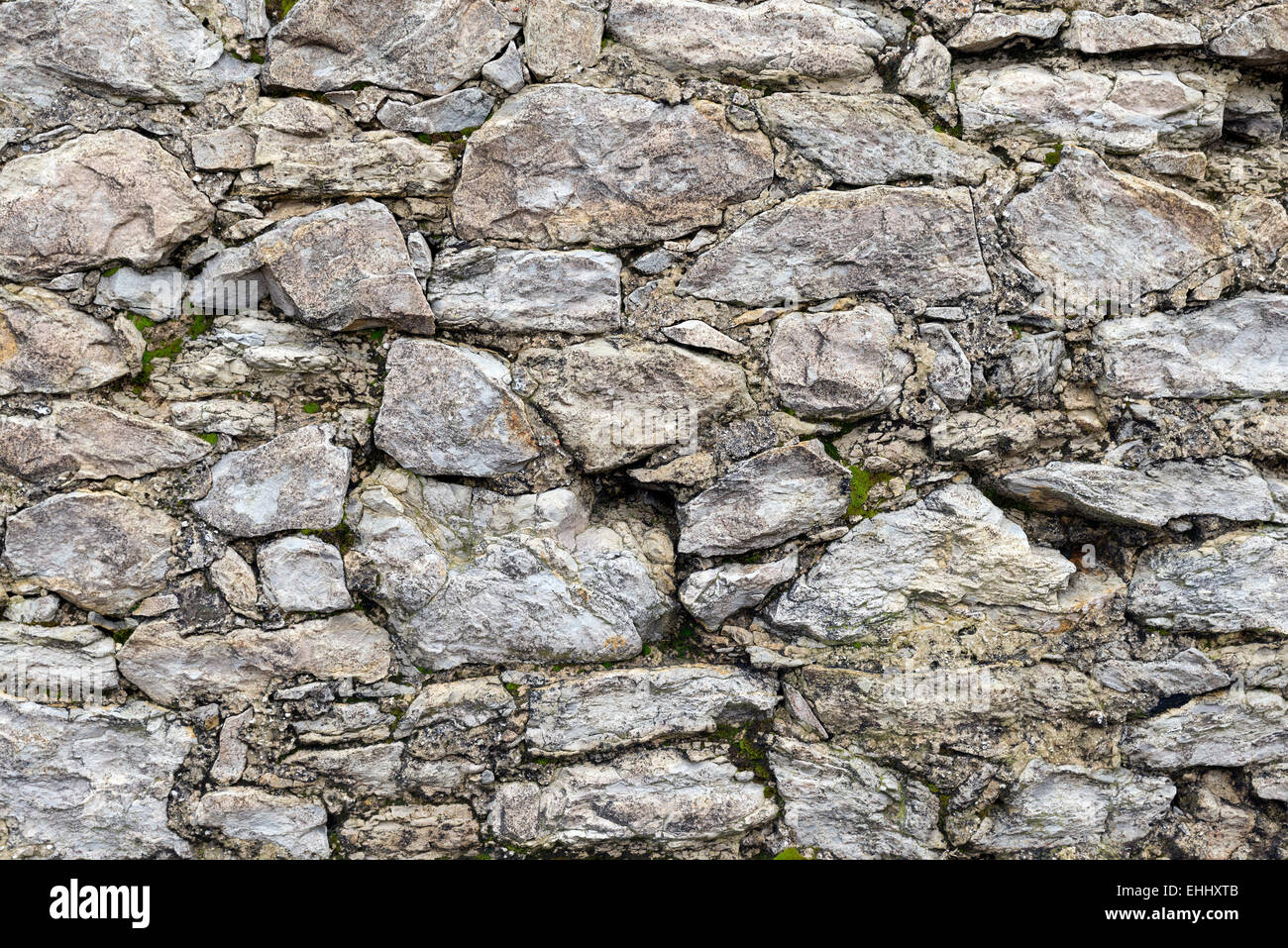 Background - Stacked Stone Wall. Stock Photo