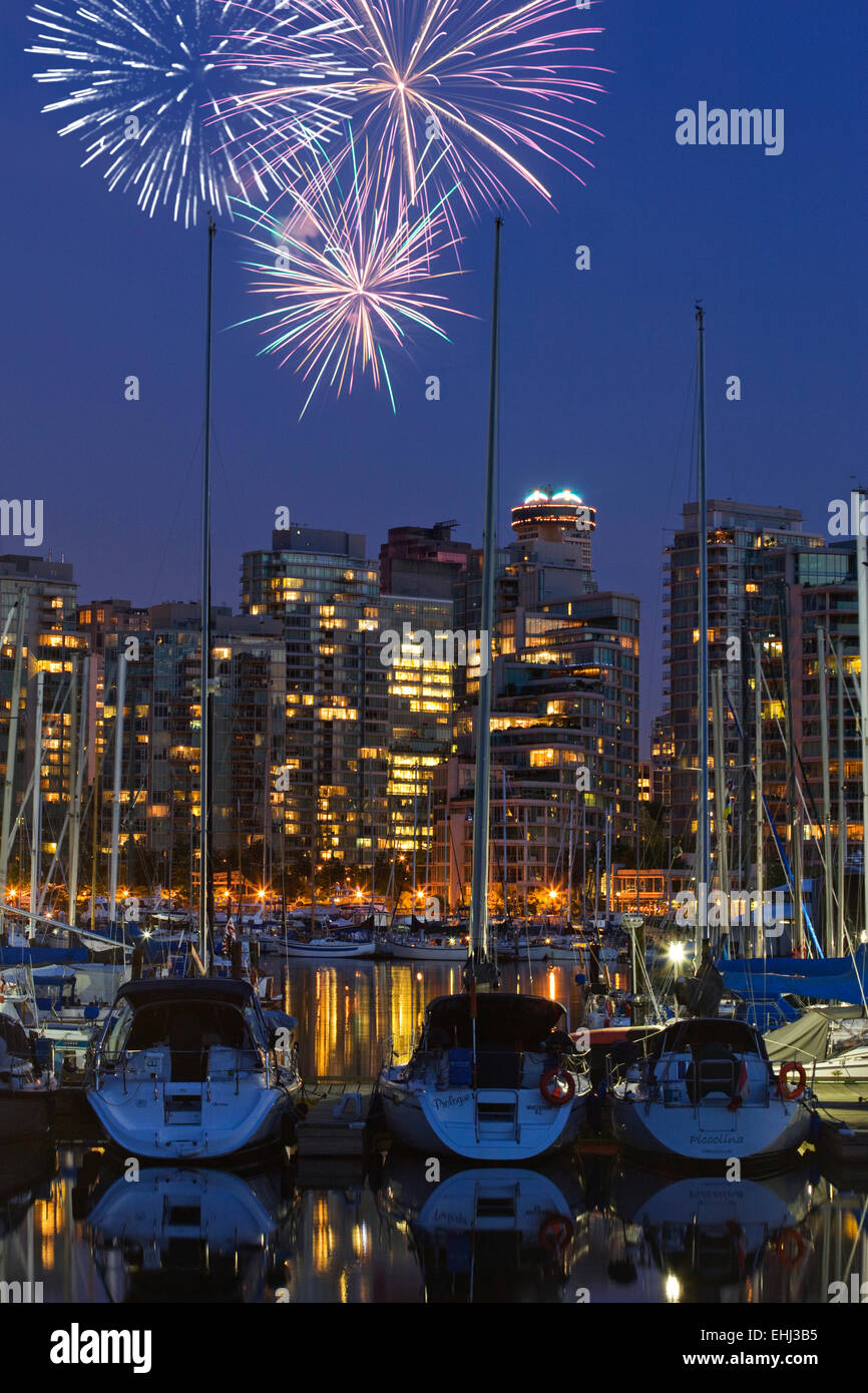 COAL HARBOUR FROM ROYAL VANCOUVER YACHT CLUB STANLEY PARK DOWNTOWN