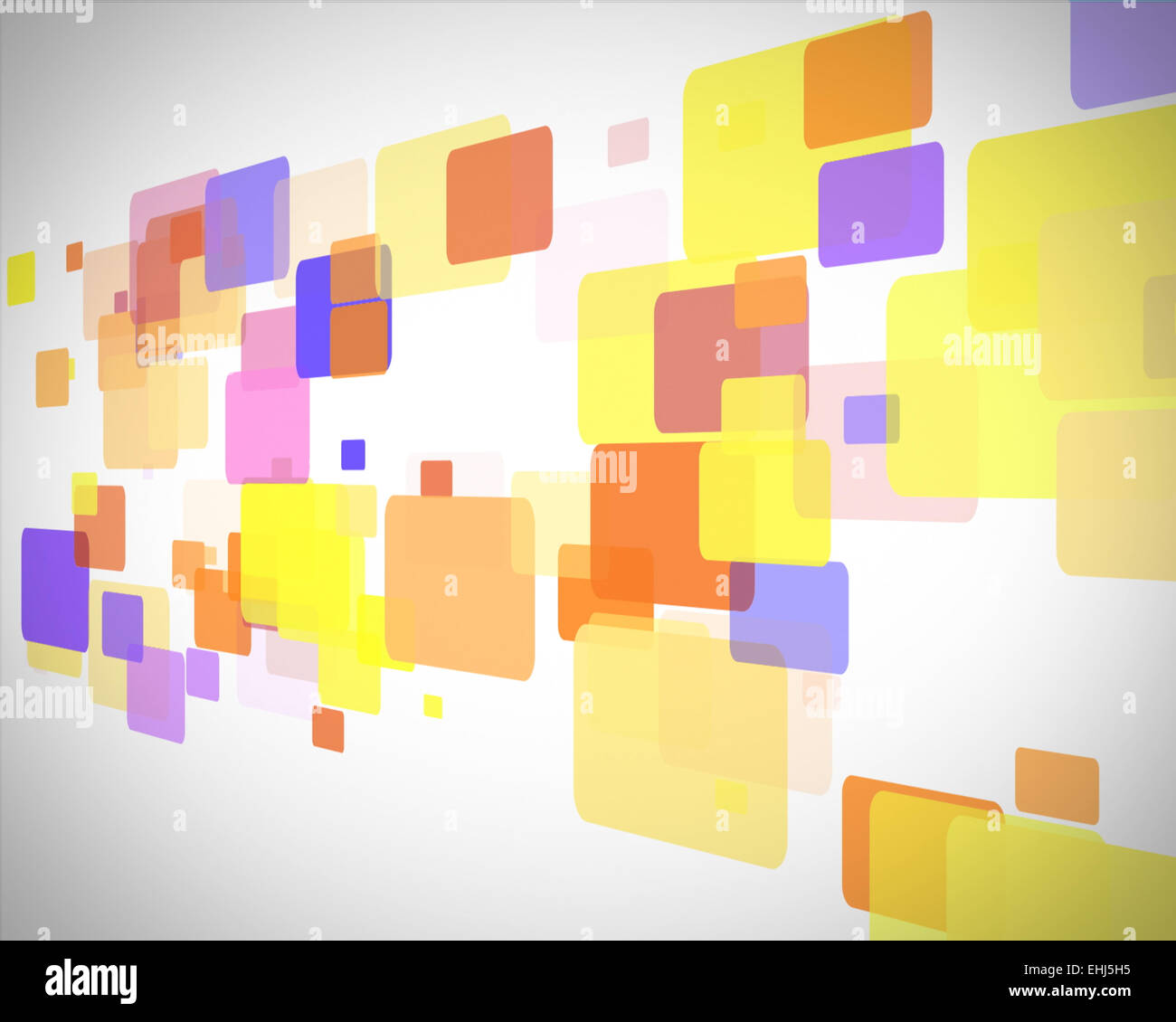 Yellow and blue rectangles moving Stock Photo Alamy