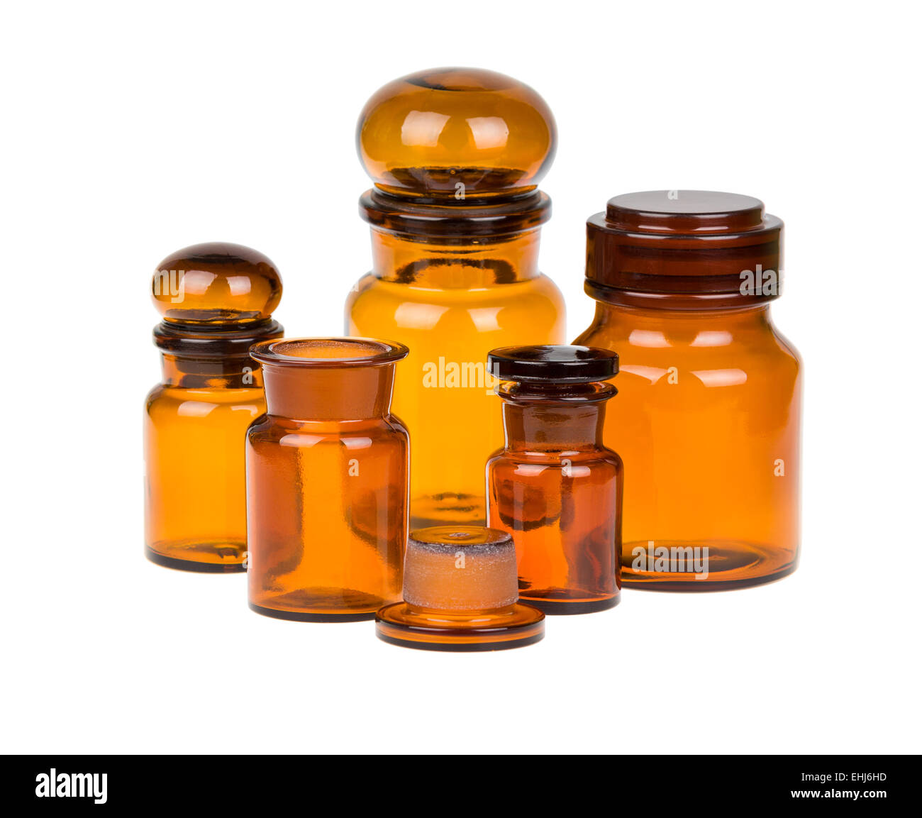 Old pharmacy bottles Cut Out Stock Images & Pictures - Alamy