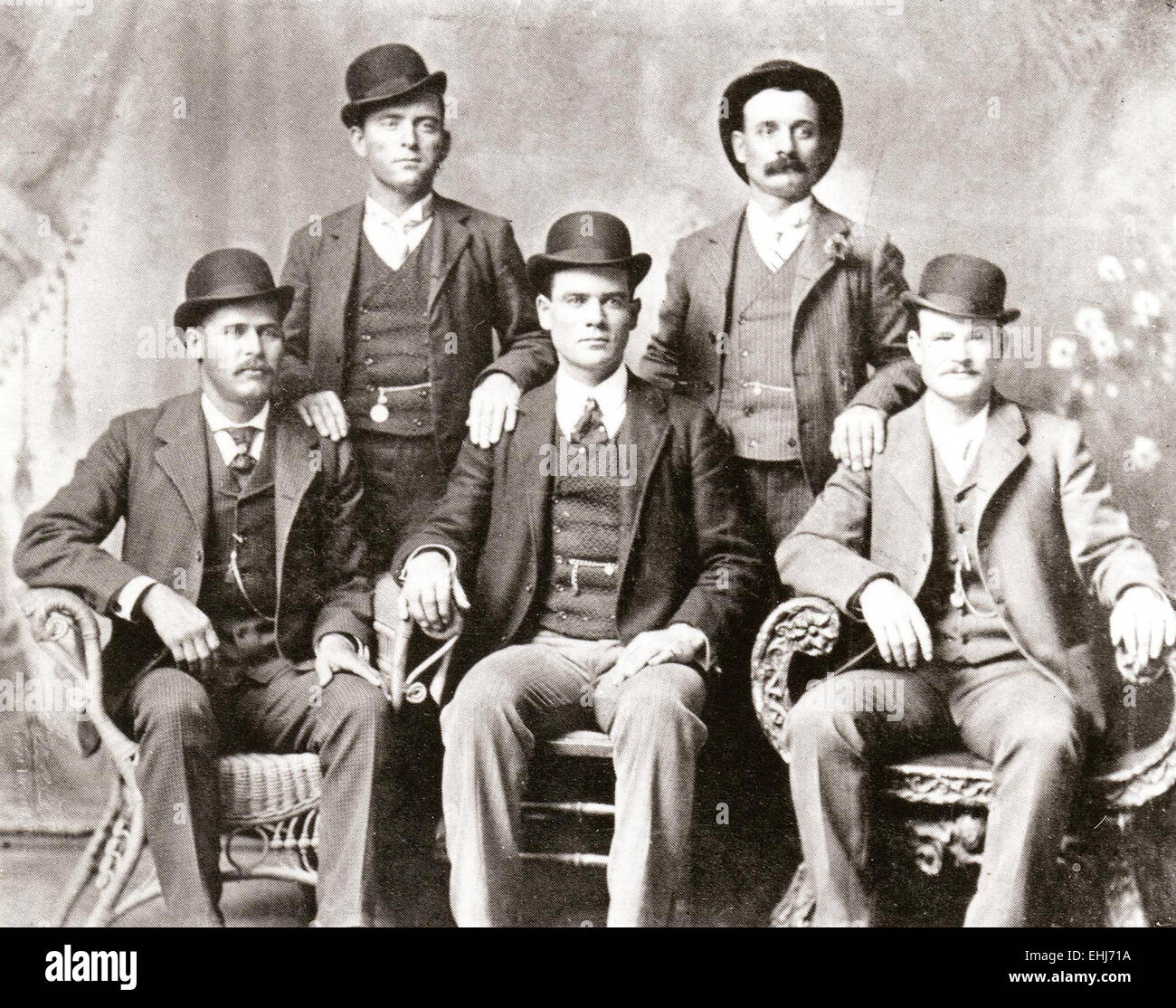 Butch Cassidy's Wild Bunch gang Stock Photo