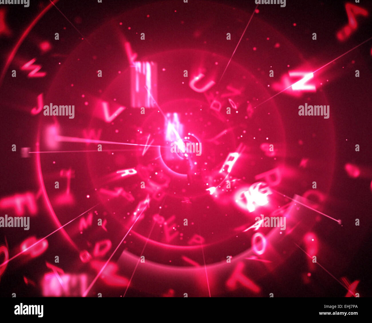 Pink background with letters Stock Photo - Alamy