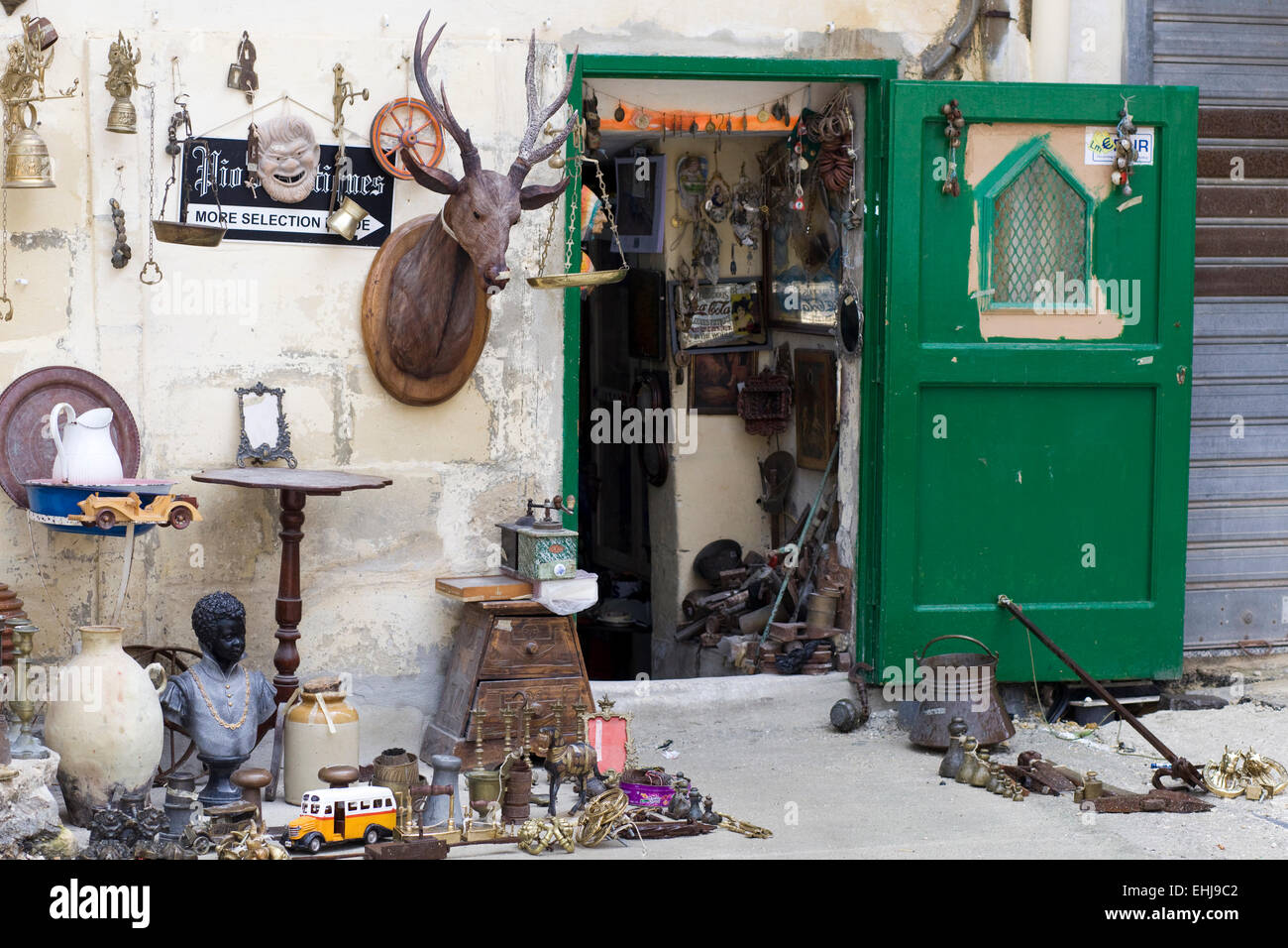 Antique Store in Malta Stock Photo