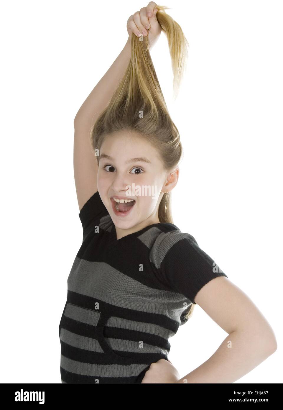 closeup portrait of a happy young girl Stock Photo - Alamy