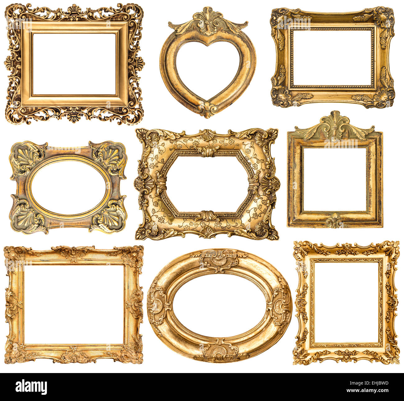 Old picture frames without art hires stock photography and images Alamy