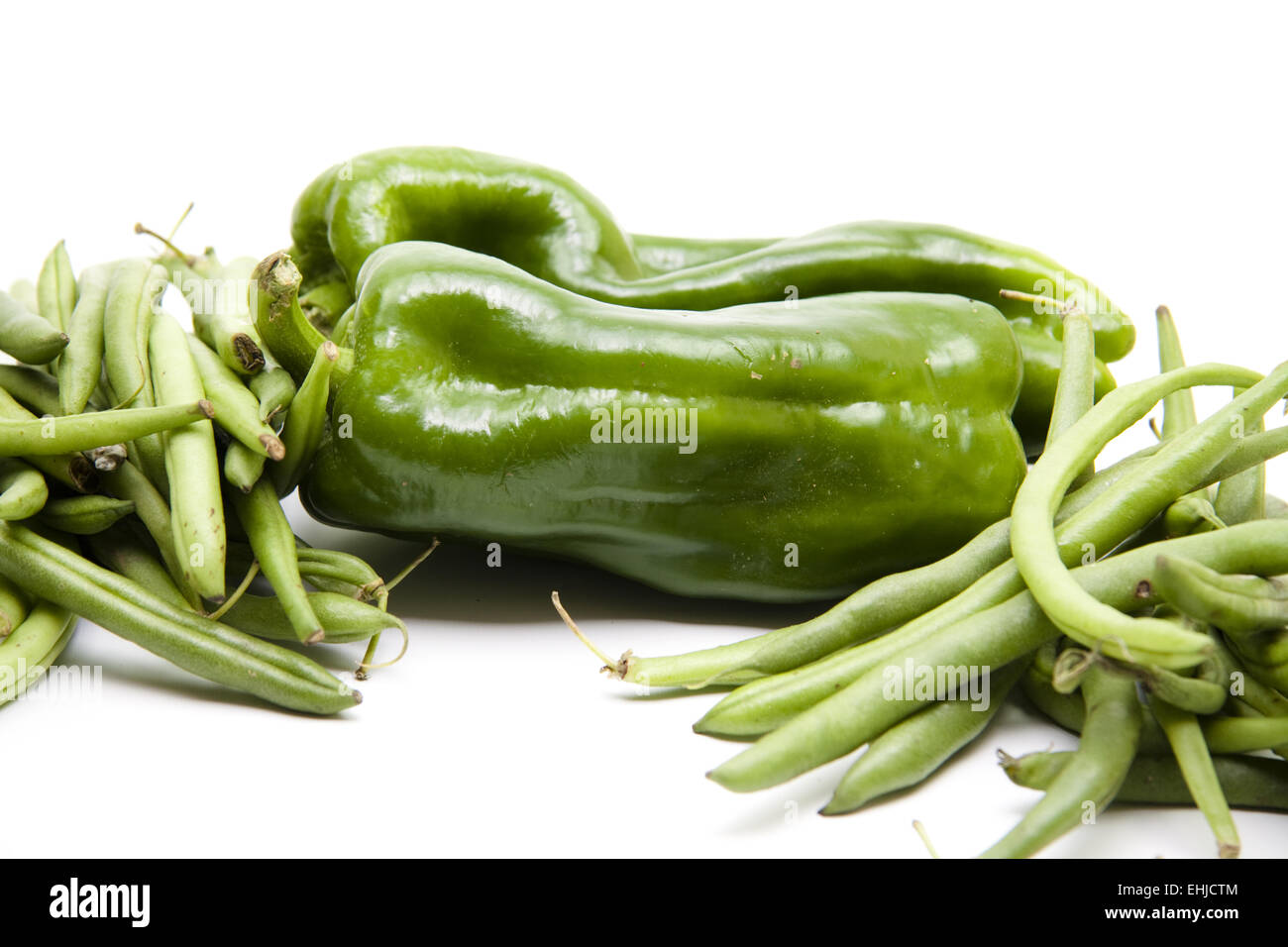 Beans and paprika Stock Photo Alamy