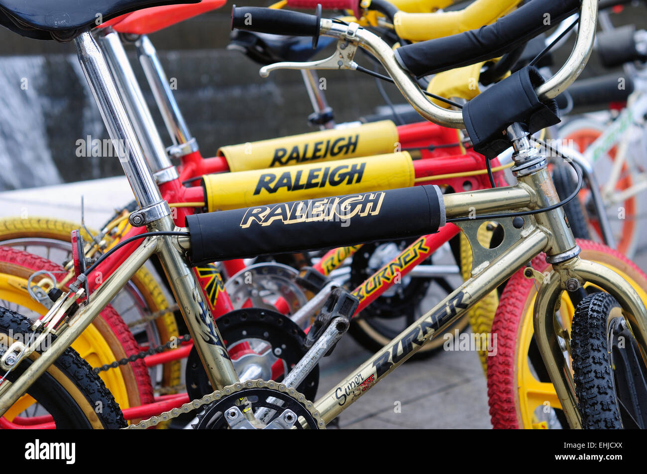 Nottingham,UK14th March 2015. About sixty BMX cyclist riding