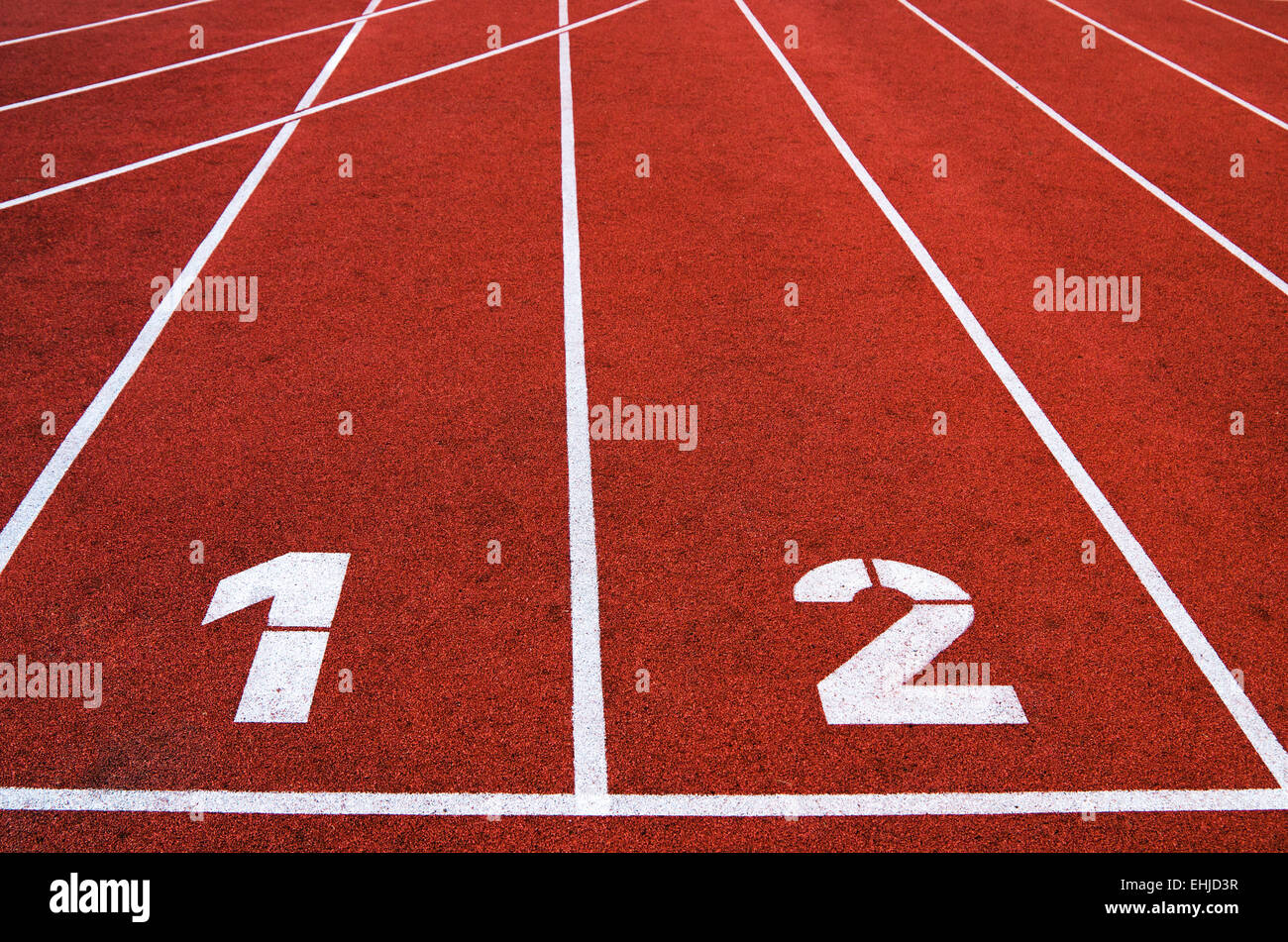 Racetrack in stadium, a close up Stock Photo