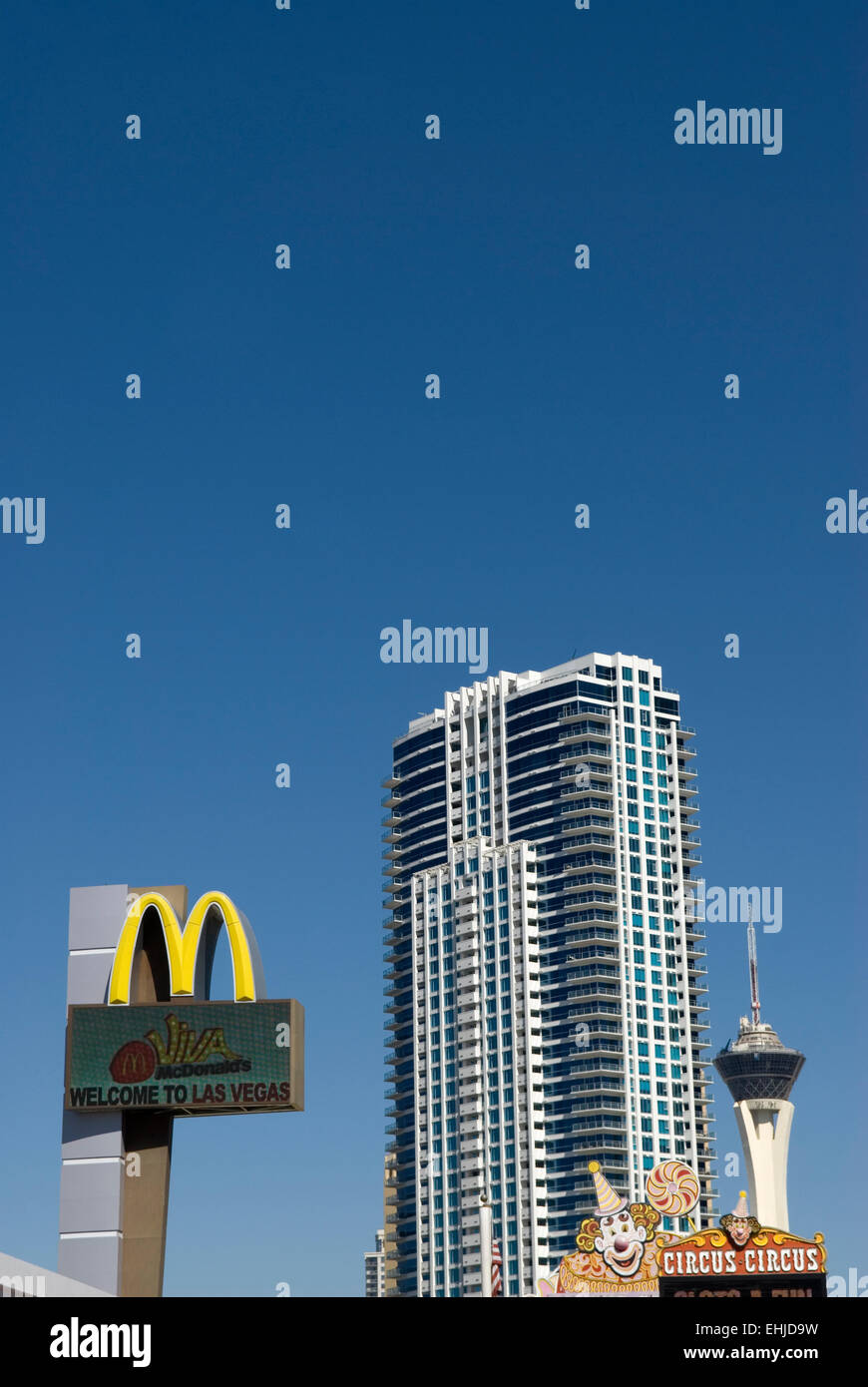 McDonalds sign Las Vegas Nevada USA Stock Photo